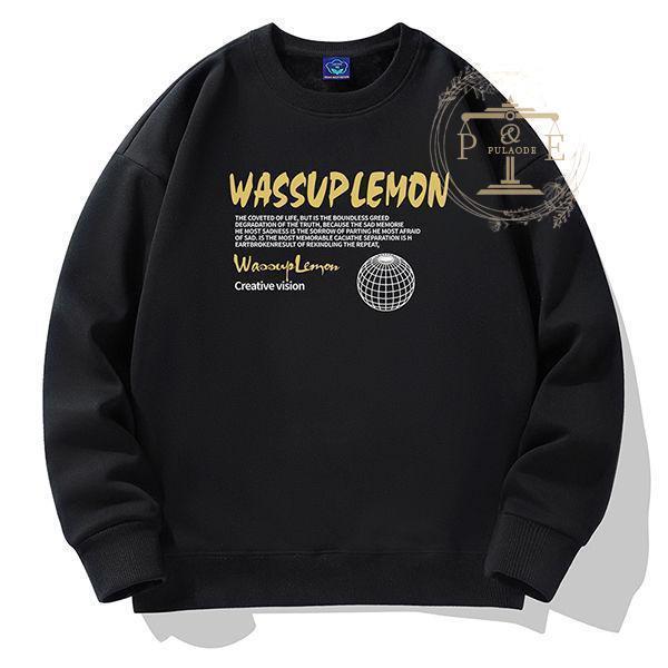 トレーナー メンズ フリース裏起毛 トレーナー もこもこ トレーナー 防寒 暖かい ルームウェア 裏起毛 フプリント 部屋着 部屋着 暖かい 