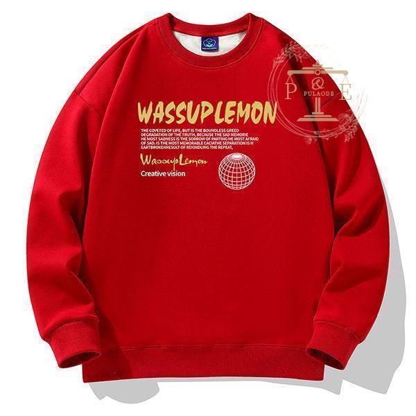 トレーナー メンズ フリース裏起毛 トレーナー もこもこ トレーナー 防寒 暖かい ルームウェア 裏起毛 フプリント 部屋着 部屋着 暖かい 