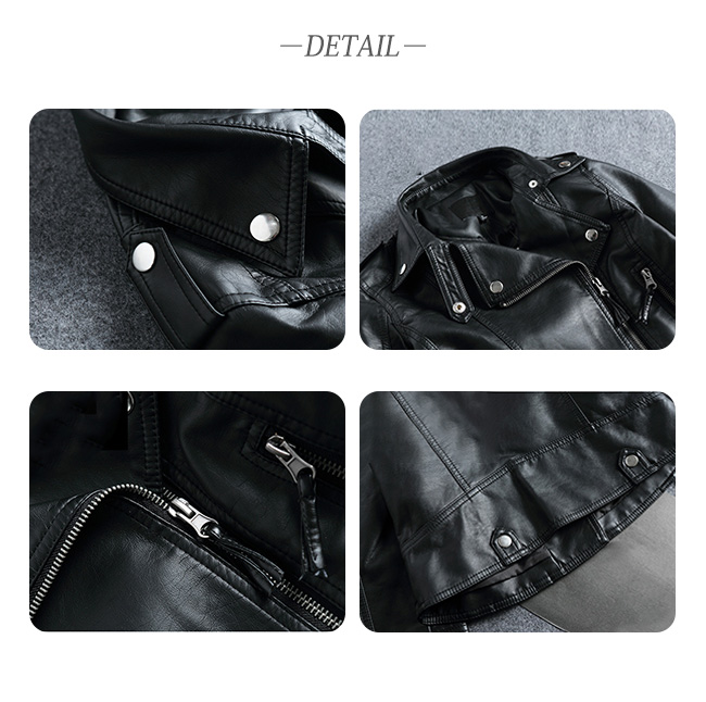 ライダース レディース ジャケット トップ アウター レザージャケット 無地 。 