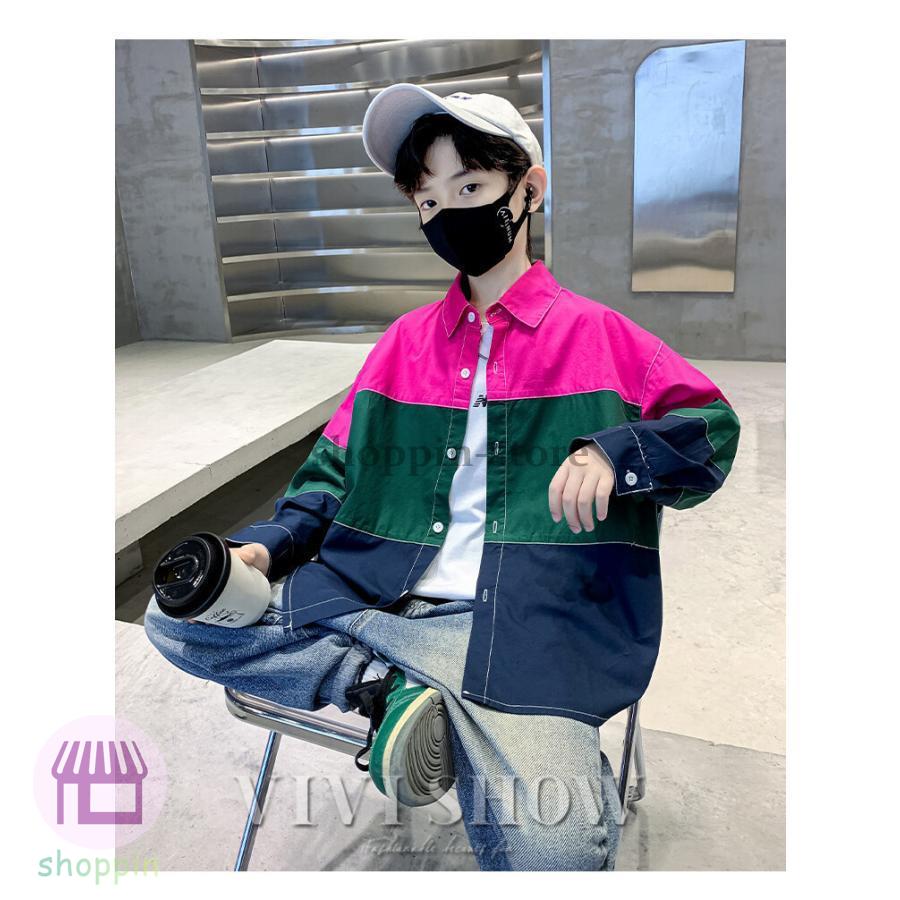 キッズ 長袖 トップス カジュアル アウター おしゃれ ゆったり 着やすい シンプル あわせやすい 動きやすい カラフル 