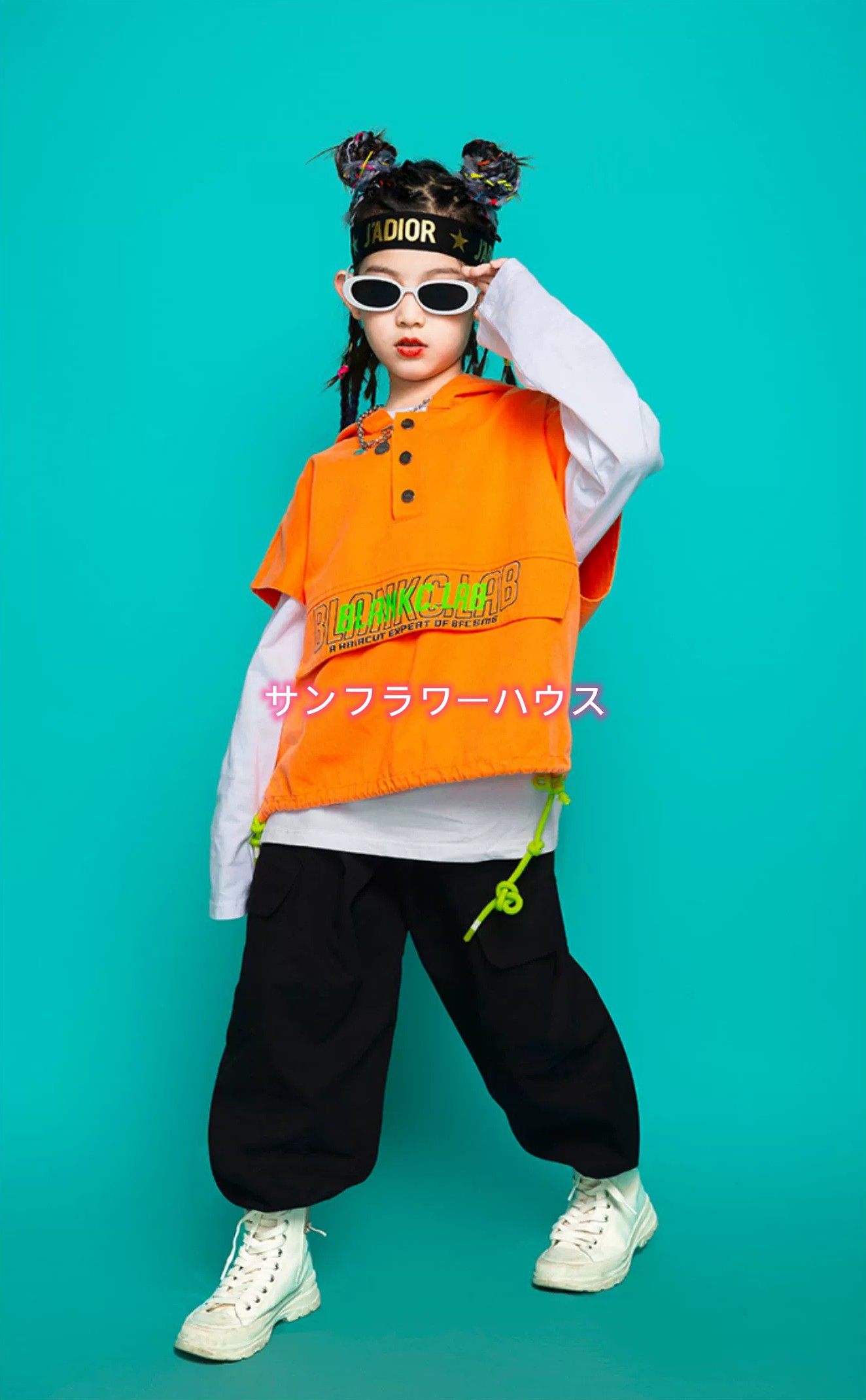 子供服 ダンスウェア 3点セット セットアップ ステージ衣装 キッズ 長袖 演出服 ヒップホップ 女の子 Tシャツ ロングパンツ 男の子 ダンス衣装 