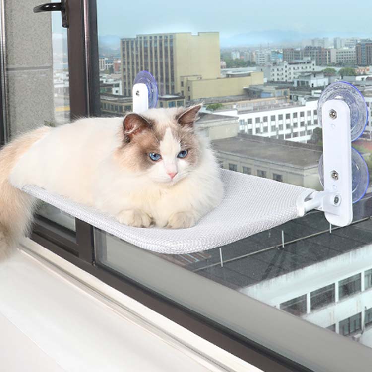 吸盤式 ペットベッド 猫 ハンモック 遊ぶ 2点セット 。用シーツ1枚付き 猫窓ベッド 日光浴 ねこ 休憩 窓ハンモック 猫ハンモック 猫用品 