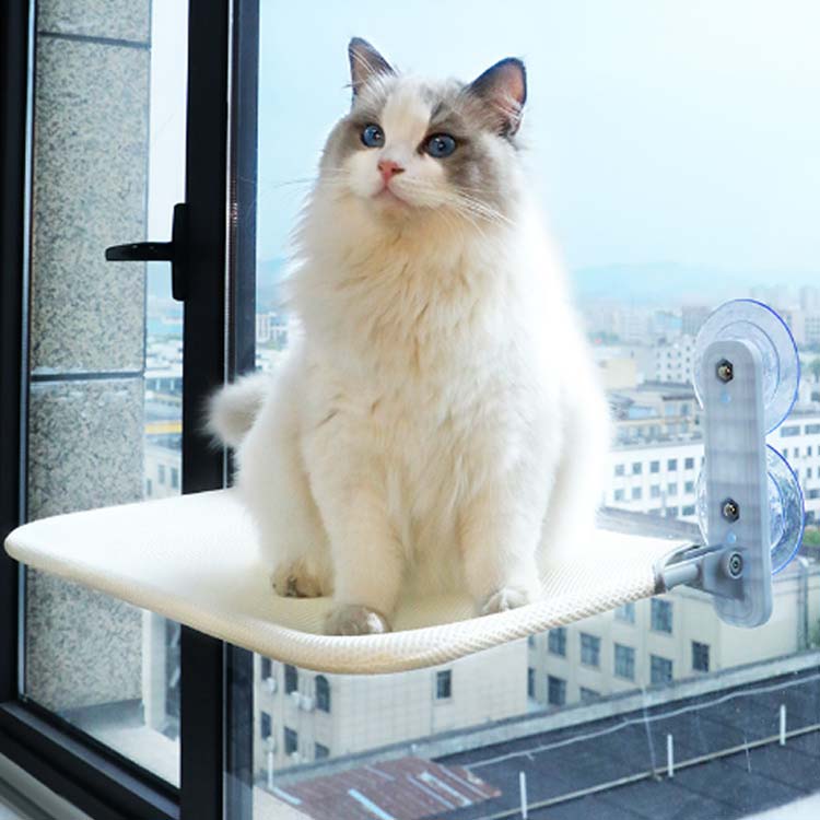 吸盤式 ペットベッド 猫 ハンモック 遊ぶ 2点セット 。用シーツ1枚付き 猫窓ベッド 日光浴 ねこ 休憩 窓ハンモック 猫ハンモック 猫用品 