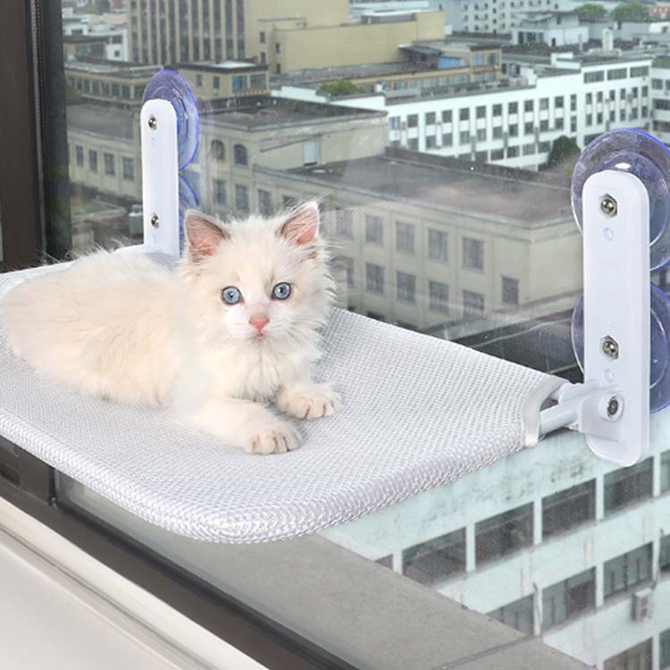 吸盤式 ペットベッド 猫 ハンモック 遊ぶ 2点セット 。用シーツ1枚付き 猫窓ベッド 日光浴 ねこ 休憩 窓ハンモック 猫ハンモック 猫用品 