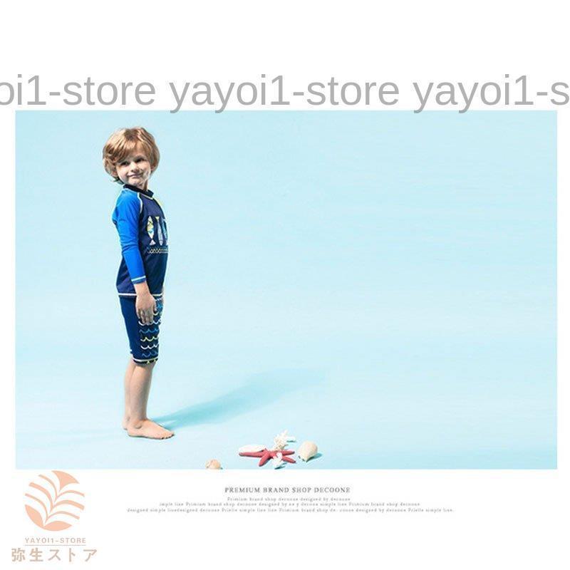 キッズ 水着 男の子 3点セット長袖 ジュニア セパレート 水着 水遊び ハーフパンツ UV対策 男児 帽子ベビー キッズ スイムキャップ プール 水着 パンツ 