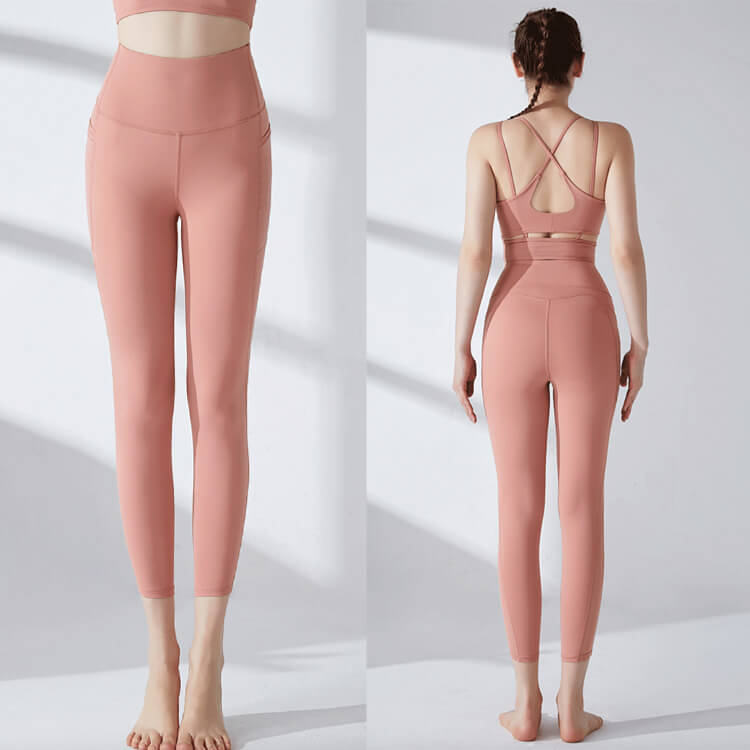 ヨガウェア ホットヨガ ヨガパンツ パンツ レギンス スパッツ ポケット スポーツウエア レディース メッシュ ハイウエスト おしゃれ 