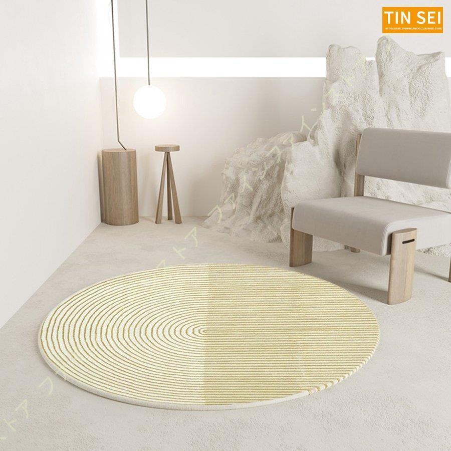 ラグ マット 洗える ラグマット 夏用 円形 居間用 100 かわいい ベージュ ふわふわ おしゃれ リビング用 カーペット 北欧 160×160 緑 円型 シャギーラグ 