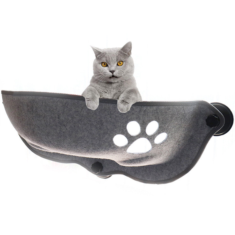 猫ハンモック 窓 猫窓ベッド 吸盤式 ペットベット キャット 通気 一部 ネコ 取り付け簡単 四季兼用 洗える 日光浴 マット付き 窓ハンモック お昼寝 