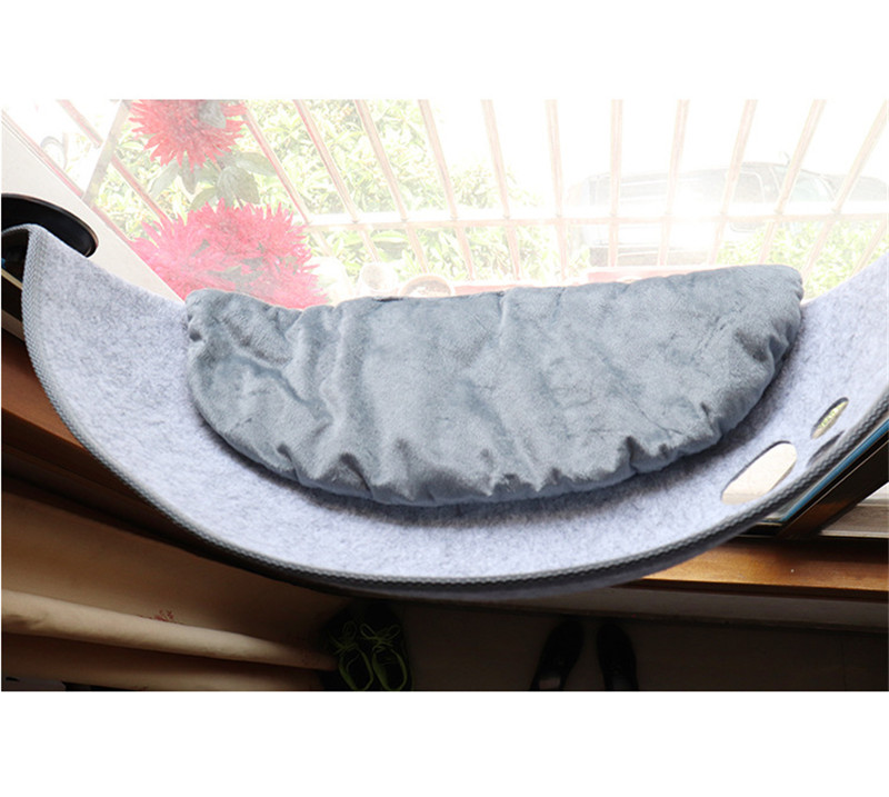 猫ハンモック 窓 猫窓ベッド 吸盤式 ペットベット キャット 通気 一部 ネコ 取り付け簡単 四季兼用 洗える 日光浴 マット付き 窓ハンモック お昼寝 