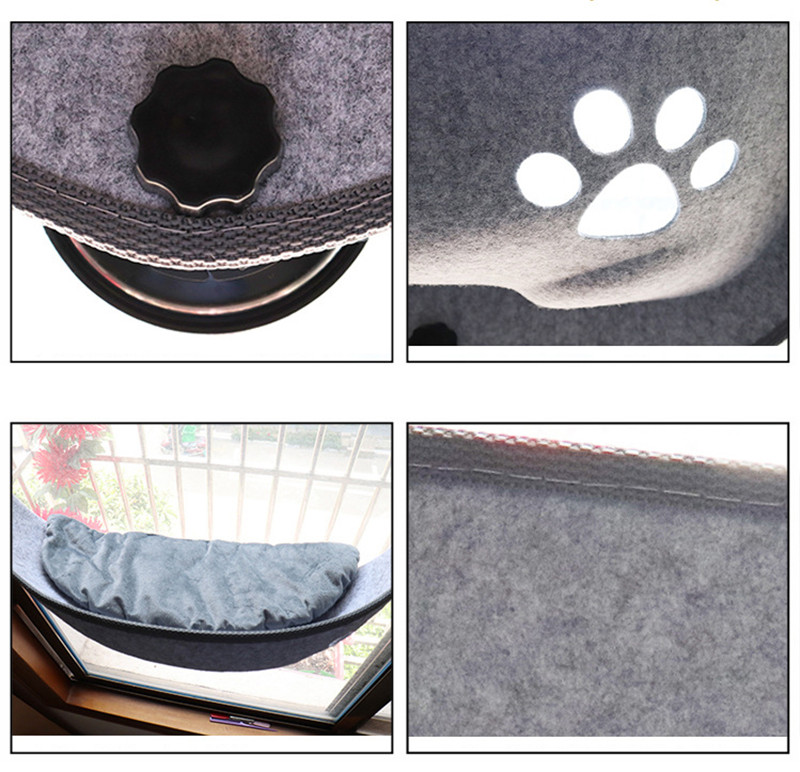 猫ハンモック 窓 猫窓ベッド 吸盤式 ペットベット キャット 通気 一部 ネコ 取り付け簡単 四季兼用 洗える 日光浴 マット付き 窓ハンモック お昼寝 