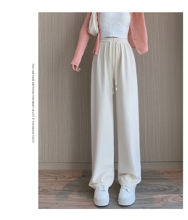 ワイドパンツ レディース ロング 太リブ リブ ガウチョパンツ ウエストゴム 無地 ゆったり 秋物 ボズボン 秋 ウエストゴム 美脚 