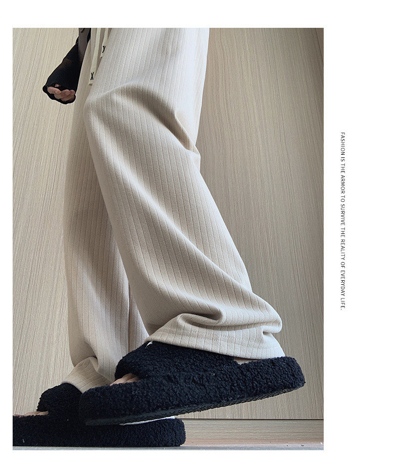 ワイドパンツ レディース ロング 太リブ リブ ガウチョパンツ ウエストゴム 無地 ゆったり 秋物 ボズボン 秋 ウエストゴム 美脚 