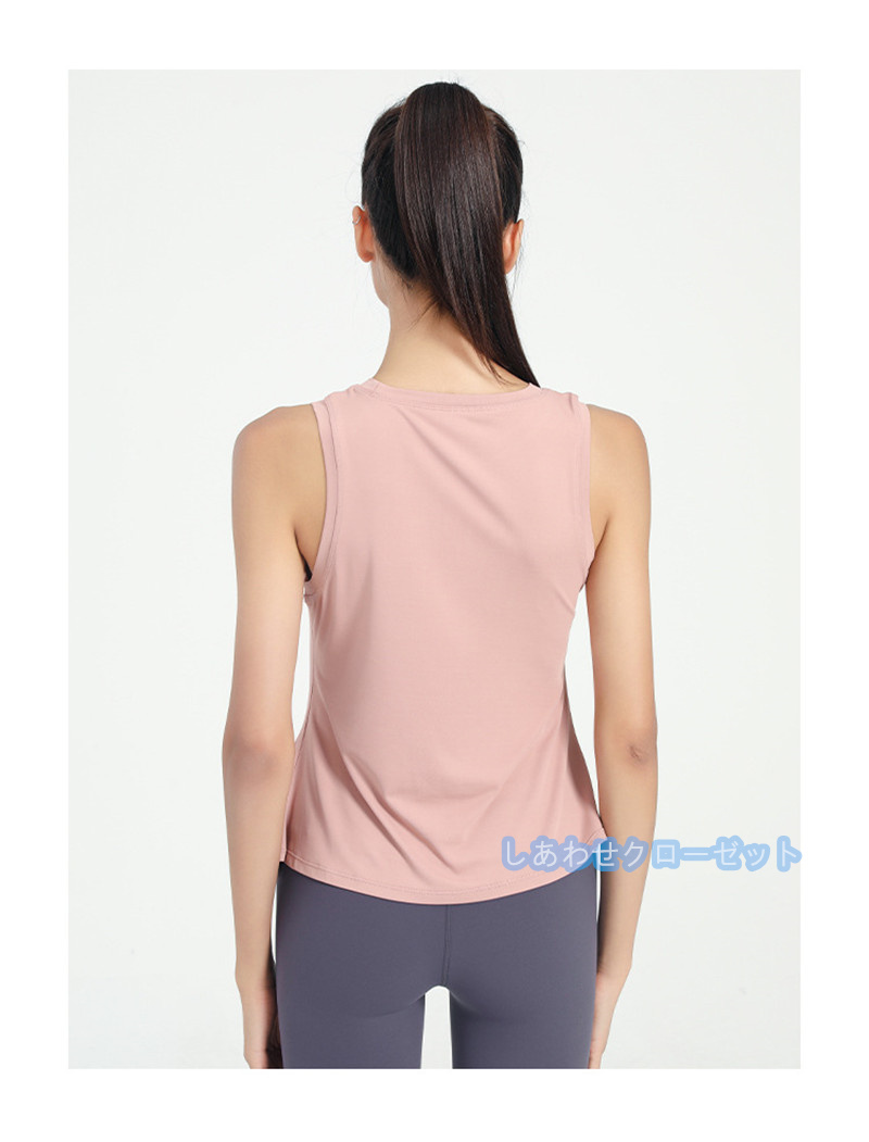ヨガウェア レディース トップス 袖なし Tシャツ ホットヨガ ランニングウェア 吸汗 かわいい おしゃれ フィットネス 速乾 スポーツウェア 