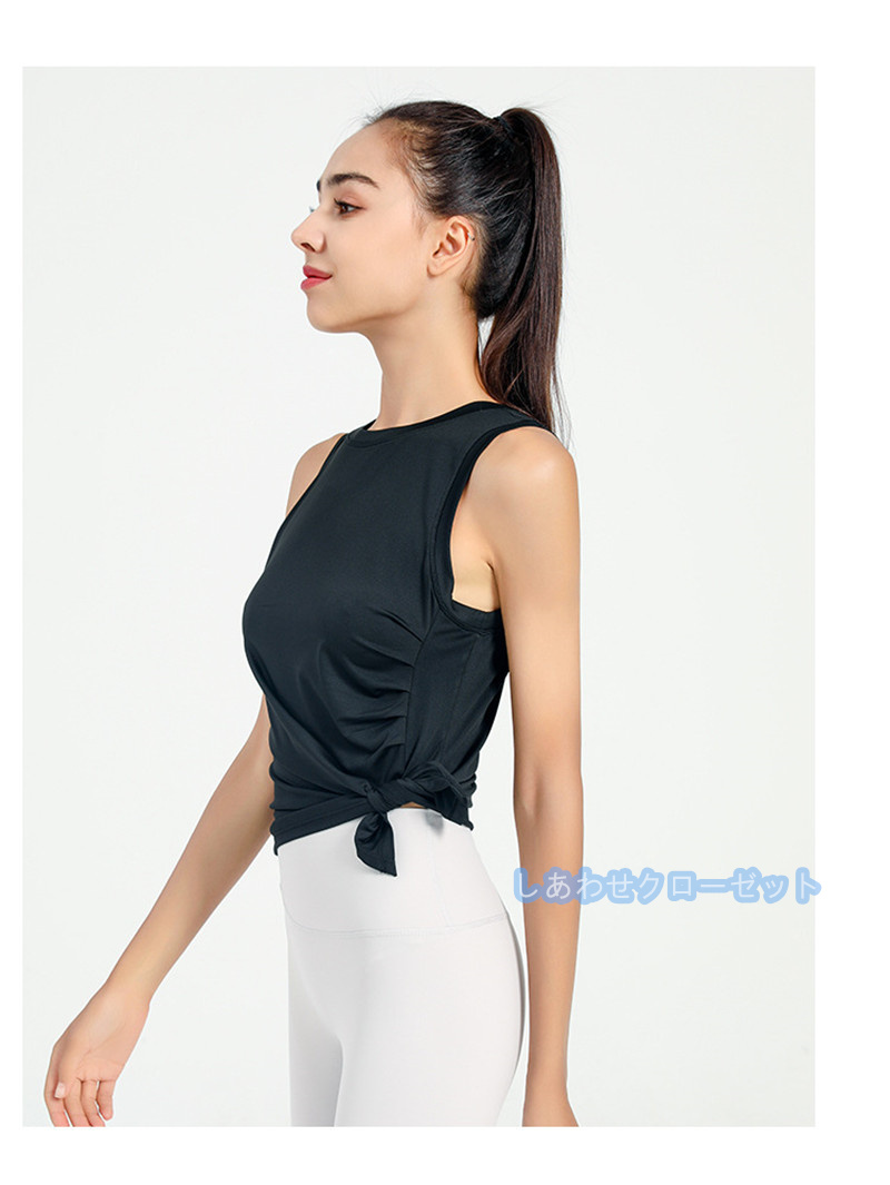 ヨガウェア レディース トップス 袖なし Tシャツ ホットヨガ ランニングウェア 吸汗 かわいい おしゃれ フィットネス 速乾 スポーツウェア 