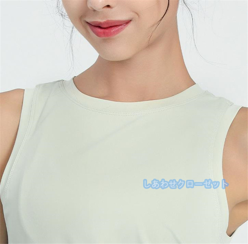 ヨガウェア レディース トップス 袖なし Tシャツ ホットヨガ ランニングウェア 吸汗 かわいい おしゃれ フィットネス 速乾 スポーツウェア 