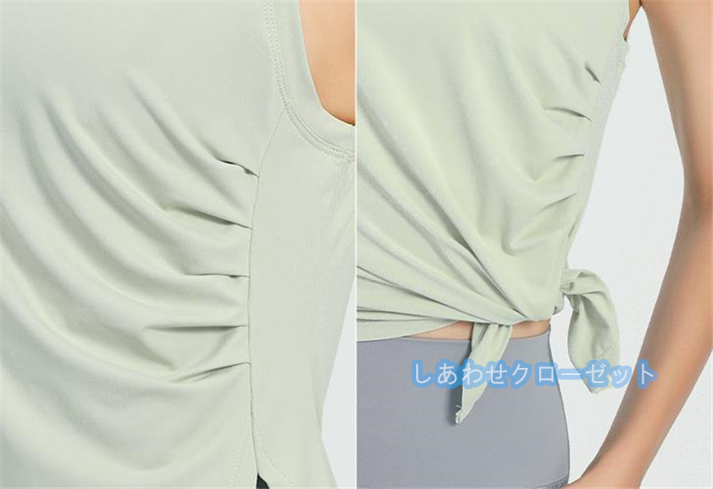 ヨガウェア レディース トップス 袖なし Tシャツ ホットヨガ ランニングウェア 吸汗 かわいい おしゃれ フィットネス 速乾 スポーツウェア 