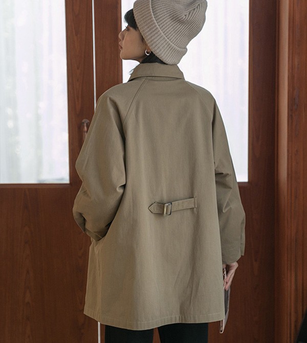 トレンチコート レディース 秋コート 小柄 着やせ かわいい 秋 コート 秋服 春 ベージュ アウター 秋物 トレンチ 