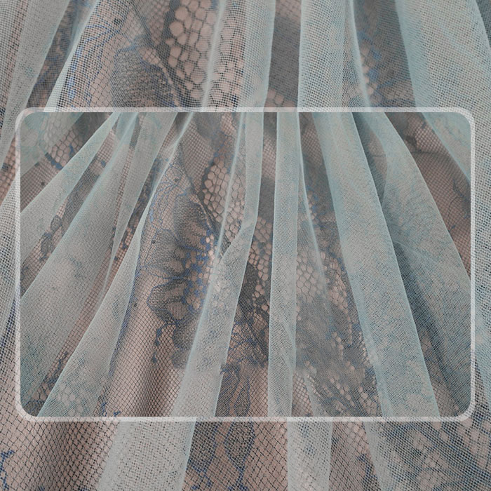 シースルーチュール ノースリーブ膝丈タイトドレスワンピース 黒 青 キャバ スナック ドレス パーティー 韓国 