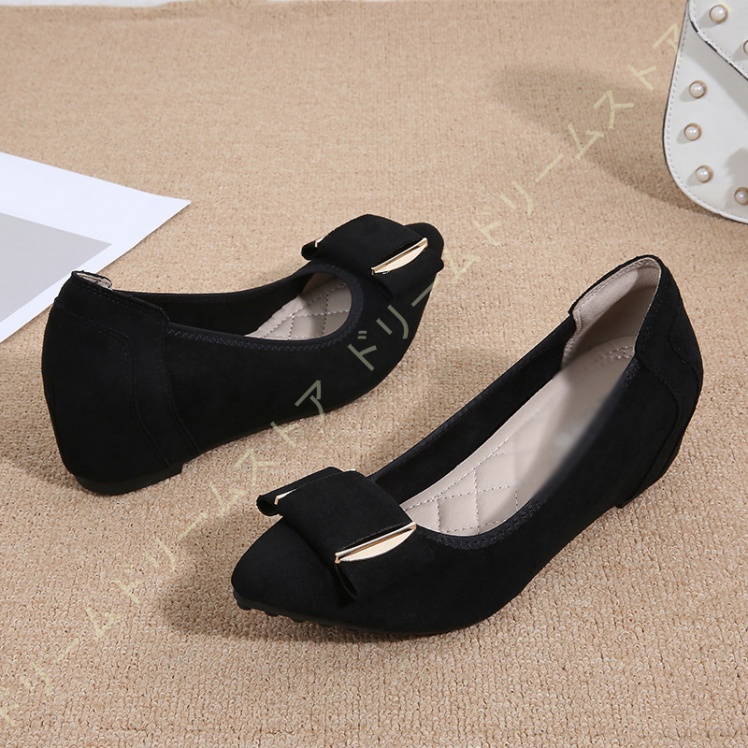 パンプス ハイヒール 5CM ポインテッドトゥ ウェッジソール スウェード パーティー 美脚 発表会 演奏会 リボン 走れるパンプス結婚式 お呼ばれ おしゃれ 