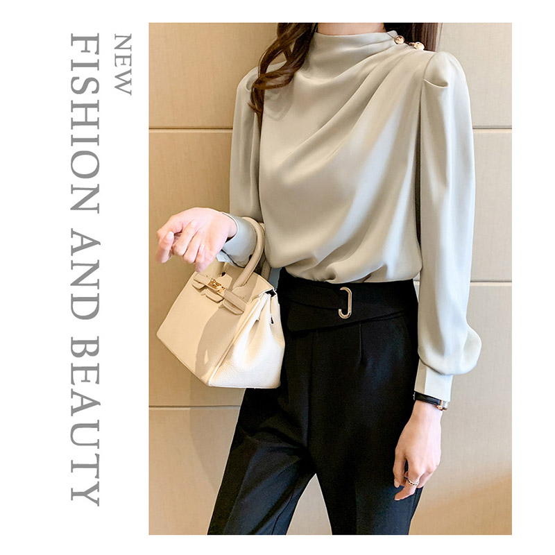 ブラウス レディース 春秋 ゆったり 長袖ブラウス トップス 通勤 シフォン オシャレ カジュアル ブラウス オフィス 着痩せ 韓国風 おしゃれ きれいめ 