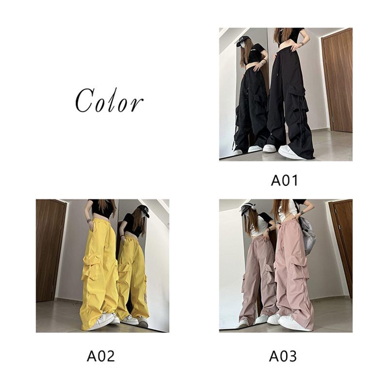 カーゴパンツ レディース ミリタリーパンツ カーゴ ロングパンツ テーパードパンツ ダンス衣装 ヒップホップ ワイドパンツ 美シルエット ウエストゴム 
