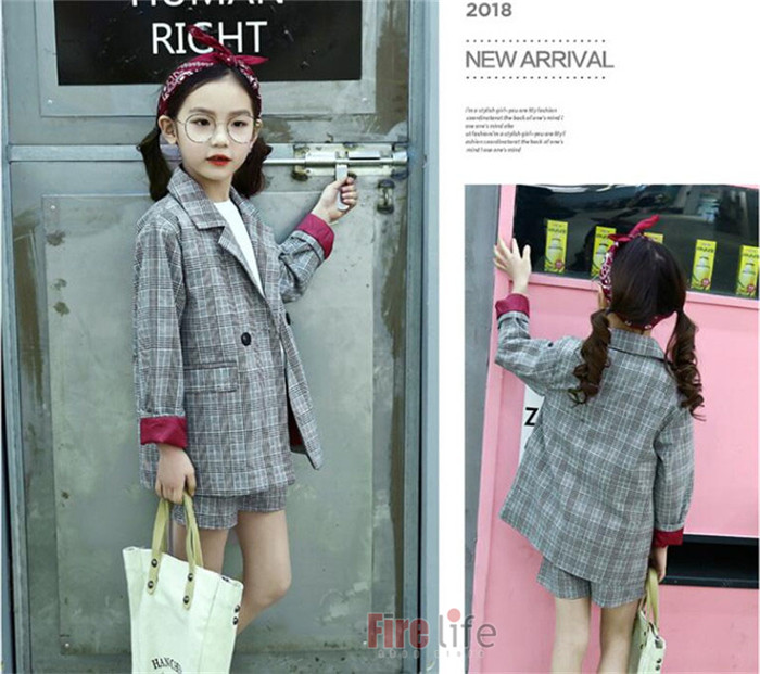 子供スーツ フォーマル 女の子 子供服 セットアップ 2点セット 入学式 チェック柄 ハーフパンツ 格子縞 発表会 卒園式卒業式 入園式 七五三 