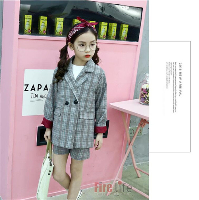 子供スーツ フォーマル 女の子 子供服 セットアップ 2点セット 入学式 チェック柄 ハーフパンツ 格子縞 発表会 卒園式卒業式 入園式 七五三 