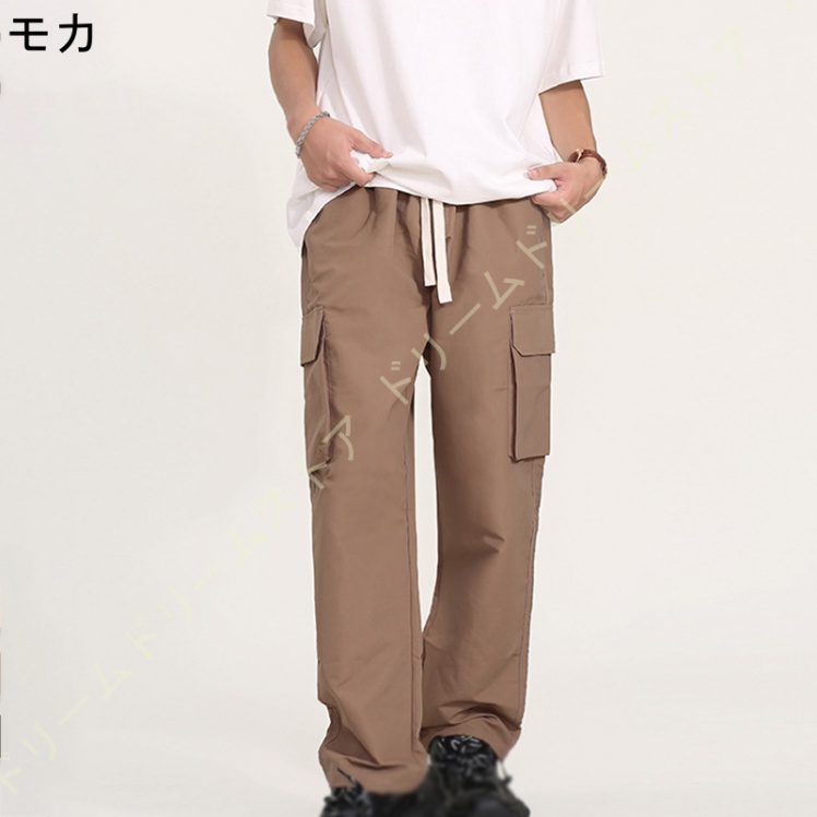 ワイドパンツ メンズ カーゴパンツ ゆったり ボワイド パンツ グレー おしゃれ カーキ イージーパンツ 秋冬 灰 長ズボン 黒 無地 春夏 ガウチョパンツ 