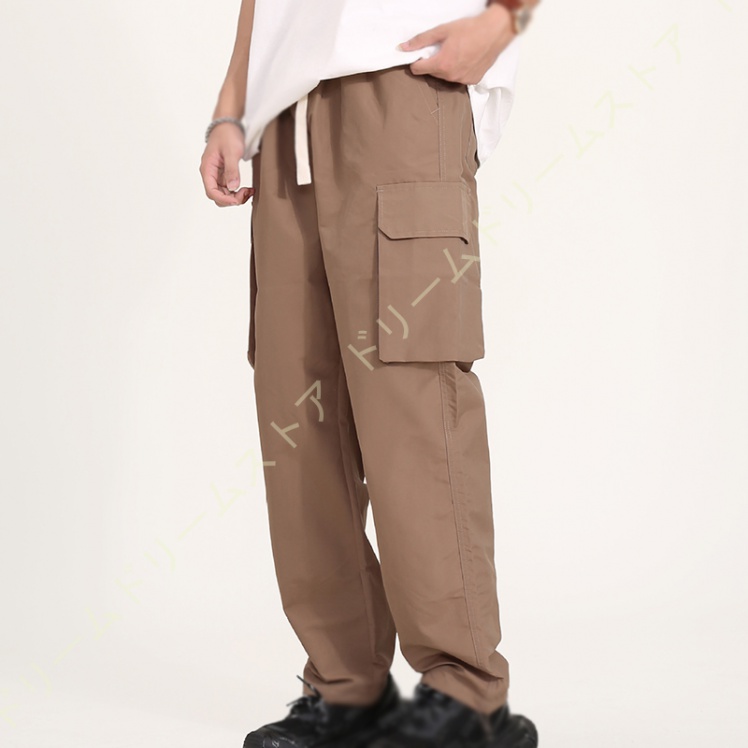 ワイドパンツ メンズ カーゴパンツ ゆったり ボワイド パンツ グレー おしゃれ カーキ イージーパンツ 秋冬 灰 長ズボン 黒 無地 春夏 ガウチョパンツ 