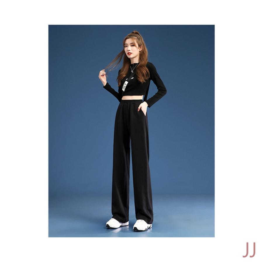 スウェットパンツ レディース ワイドパンツ 春 秋 イージーパンツ スウェット 体型カバー ゆったり スポーツパンツ ロングパンツ 長ズボン 楽ちん 