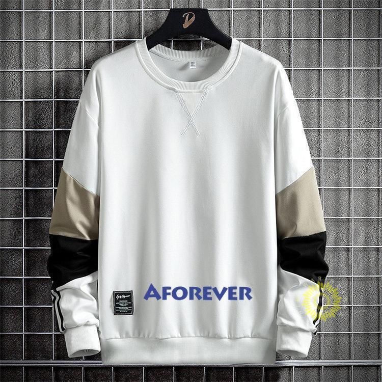 長袖トレーナー メンズ トレーナー プルオーバー 丸首 切り替え 秋 スウェットシャツ ファッション スポーツ カジュアル お洒落 トップス 
