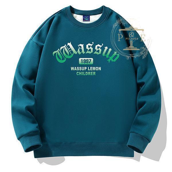 トレーナー メンズ トレーナー ビッグシルエット ストリート もこもこ あったか トレーナー クルーネック 暖かい 秋冬 フリース裏起毛 トレーナー 