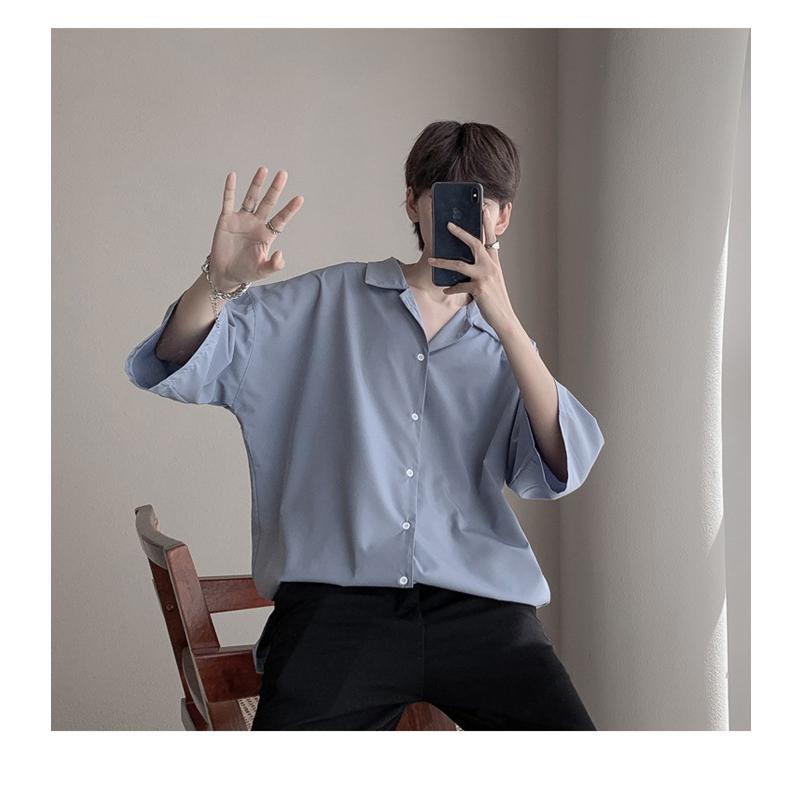 シャツ メンズ 七分袖 カジュアル シンプル オシャレ 通気性 快適な 汗染み防止 シャツ 柔らかい 大きいサイズ ワイシャツ 