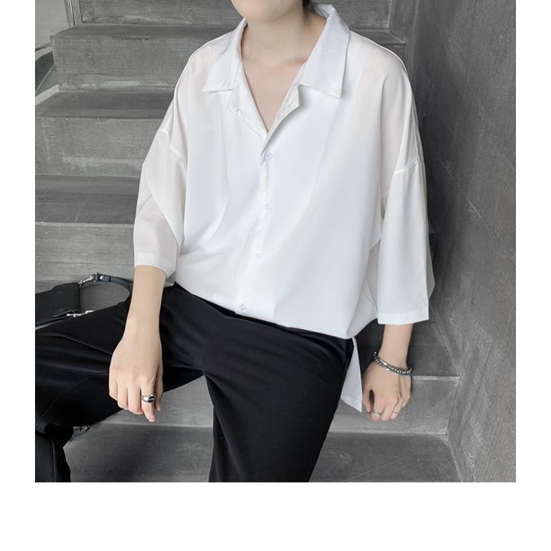 シャツ メンズ 七分袖 カジュアル シンプル オシャレ 通気性 快適な 汗染み防止 シャツ 柔らかい 大きいサイズ ワイシャツ 
