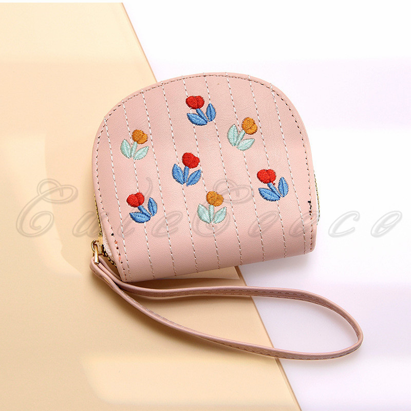 小さい財布 きれいめ コンパクト 花柄 プリント ラウンドファスナー カード収納 スキミング防止 自動振り分け 使いやすい 送料無料 プレゼント 大容量 