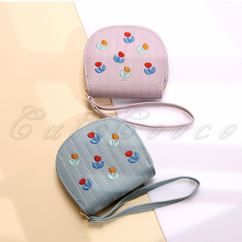 小さい財布 きれいめ コンパクト 花柄 プリント ラウンドファスナー カード収納 スキミング防止 自動振り分け 使いやすい 送料無料 プレゼント 大容量 