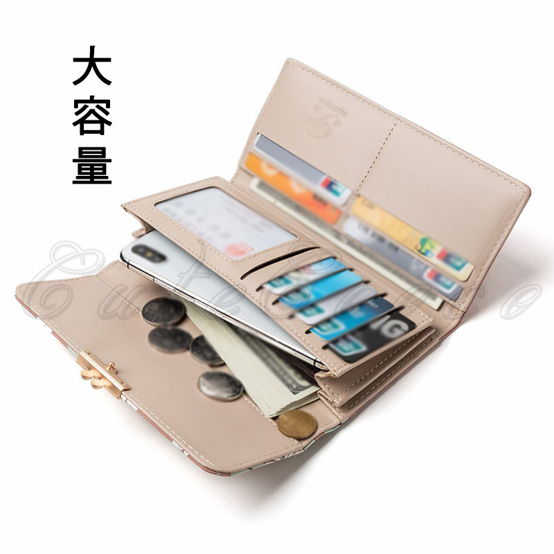 三つ折り長財布 レディース きれいめ 花柄 プリント 折り畳み 新生活 軽量 耐久性 プレゼント コンパクト 実用的 贈り物 しっとりした手触り ギフト 送料無料 