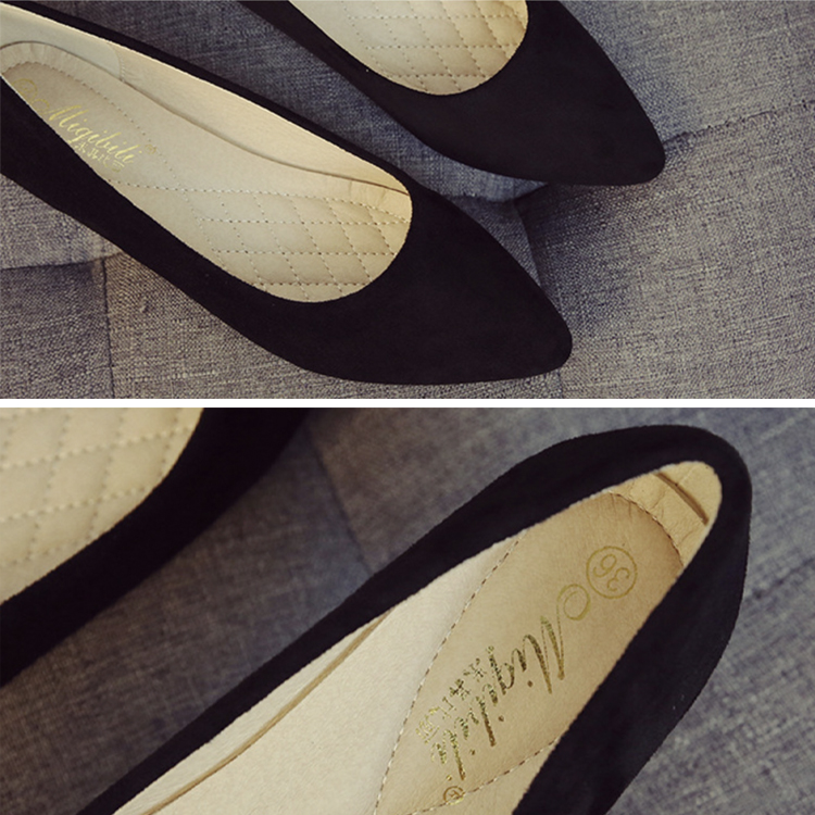 パンプス レディース フラット スウェード フラットパンプス ローヒール ブラック 黒 赤 やわらかい 無地 歩きやすい スエード ポインテッドトゥ 