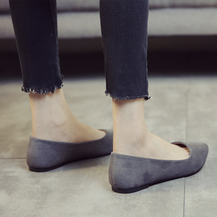 パンプス レディース フラット スウェード フラットパンプス ローヒール ブラック 黒 赤 やわらかい 無地 歩きやすい スエード ポインテッドトゥ 