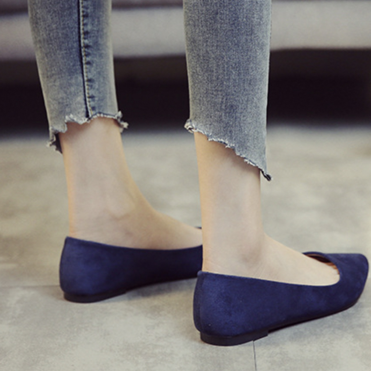 パンプス レディース フラット スウェード フラットパンプス ローヒール ブラック 黒 赤 やわらかい 無地 歩きやすい スエード ポインテッドトゥ 