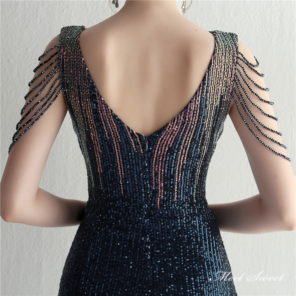 カラードレス マーメイドドレス パーティードレス ビーズ 配色 イブニングドレス 二次会 発表会 スパンファスナー ウェディングドレス 結婚式 