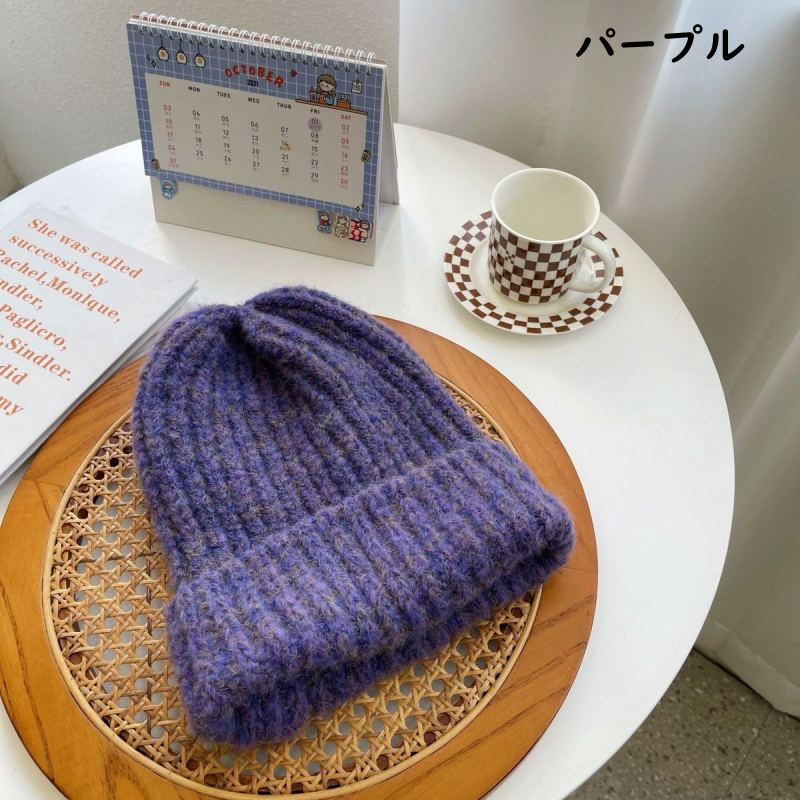 お取り寄せ商品 ニット帽 大きいサイズ ニット帽 通気性 蒸れにくい 無地 ビーニー帽 BIG 紫外 ストレッチ おおきい UV 秋冬 ぼうし ニットキャップ レディース 