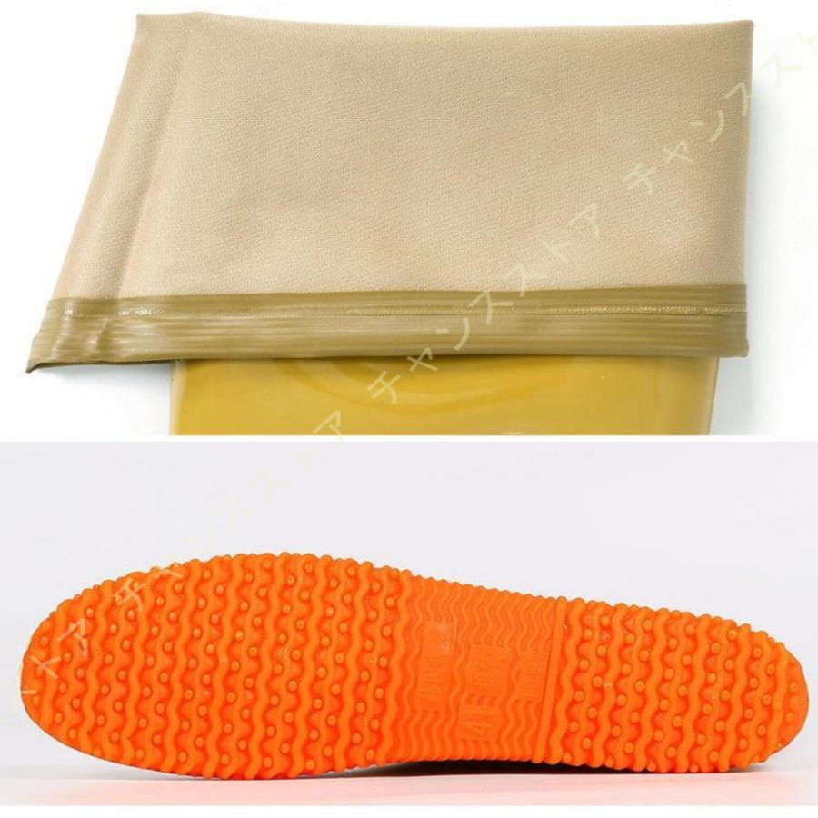 レインロング レインブーツ 折りたたみ 防水 防滑 長靴 完全防水 男女兼用 浅瀬 川 海 田植え漁業 防水長靴 防水ズボン 水仕事 ヒップウェーダー 