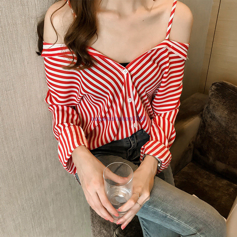 ブラウス レディース 2WAY 長袖 レース ゆったり 可愛い トップス レディース レディースTシャツ おしゃれ 