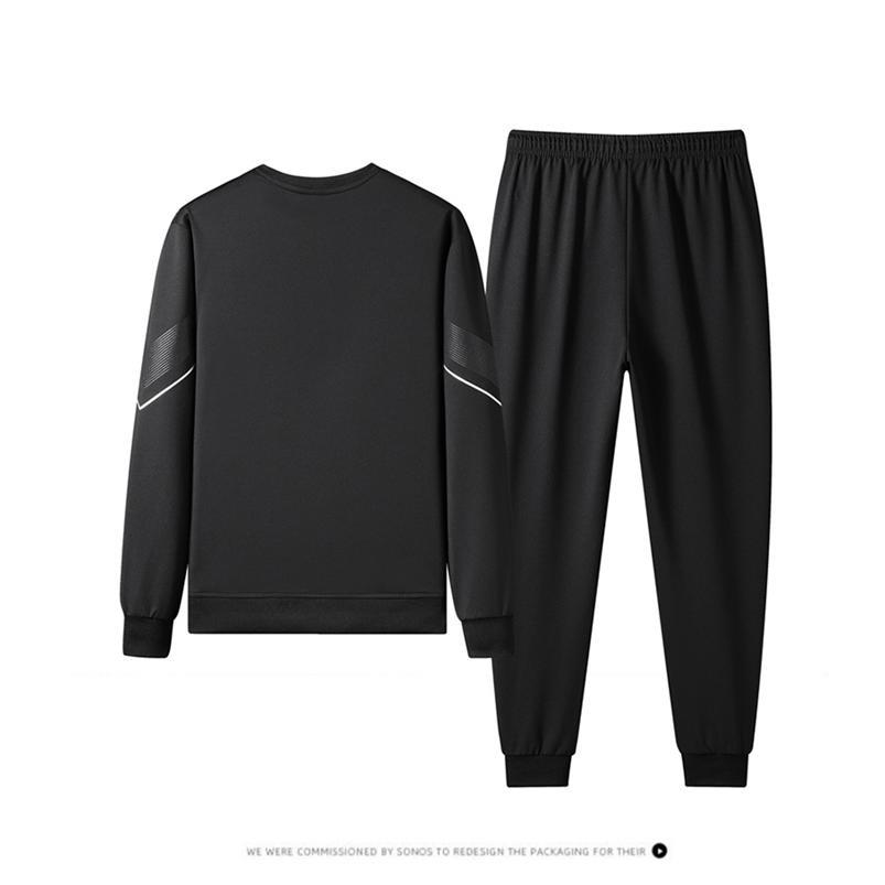 上下セット メンズ セットアップ 長袖 トレーナー カットソー スウェットパンツ ロングパンツ トップス ウエストゴム ラウンドネック 