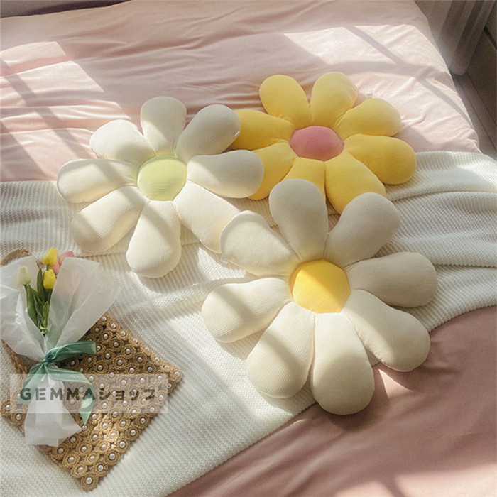 クッション 雛菊 ヒナギク 椅子シート ソファー クッション まくら 本屋 フラワー たたみ 背もたれクッション コーヒー屋 飾り 