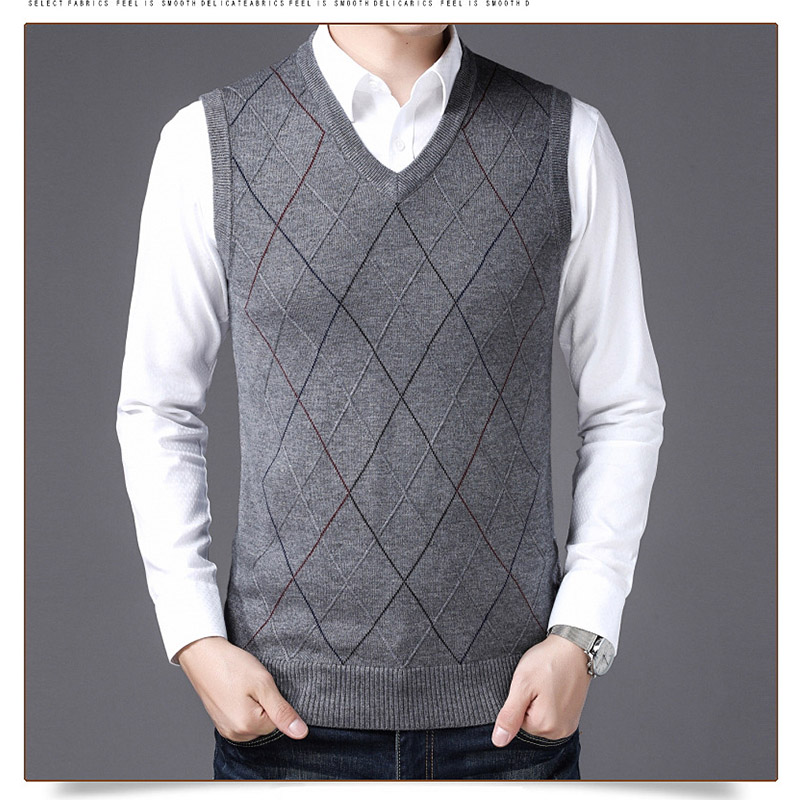 ニット ベスト メンズ スーツベスト 春秋冬 Vネック トップス フォーマル おしゃれ 仕事 チョッキ 細身 お洒落 ジレ メンズ 通学 通勤 ビジネス アウター 