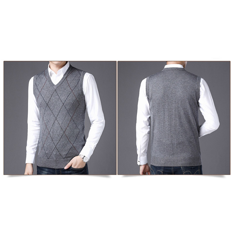 ニット ベスト メンズ スーツベスト 春秋冬 Vネック トップス フォーマル おしゃれ 仕事 チョッキ 細身 お洒落 ジレ メンズ 通学 通勤 ビジネス アウター 