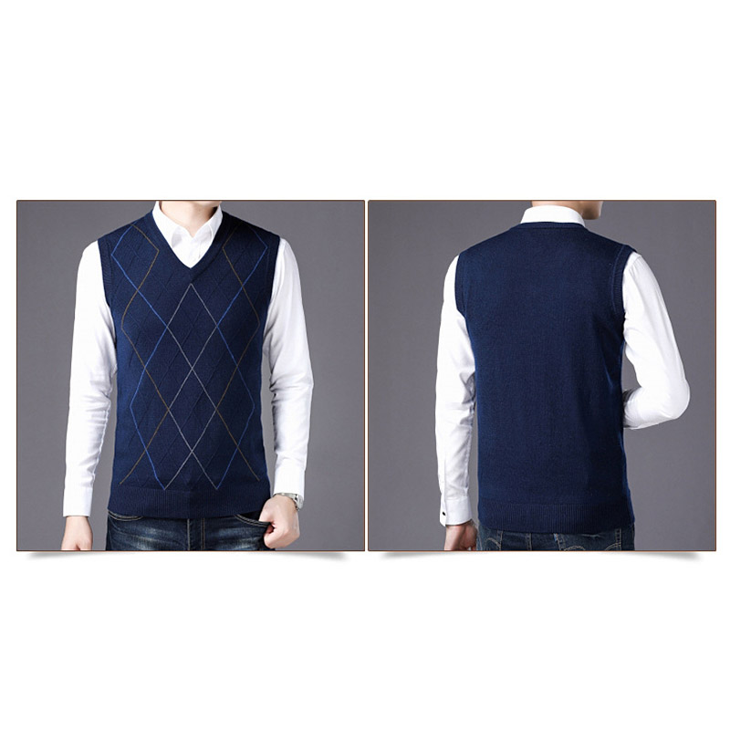 ニット ベスト メンズ スーツベスト 春秋冬 Vネック トップス フォーマル おしゃれ 仕事 チョッキ 細身 お洒落 ジレ メンズ 通学 通勤 ビジネス アウター 