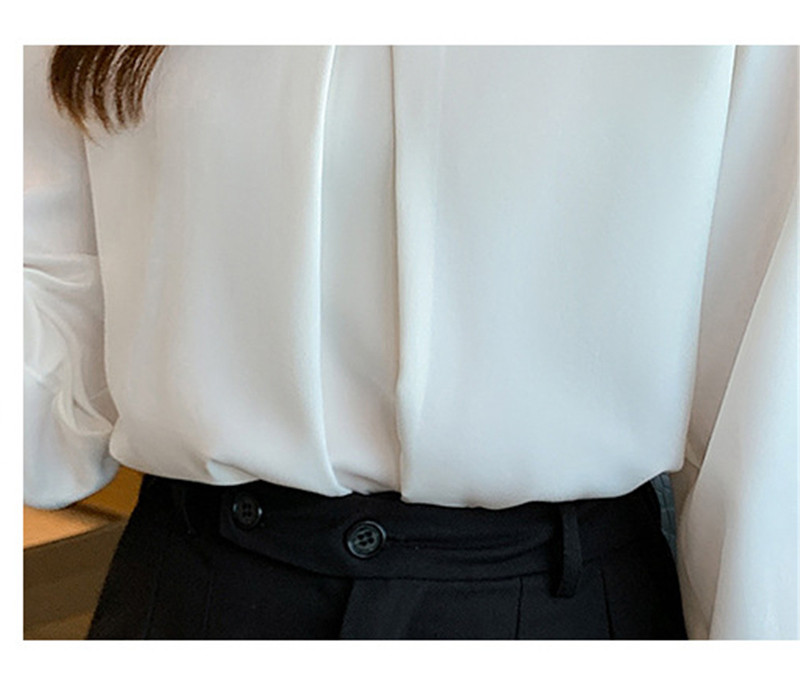 ブラウス レディース シャツ 長袖 シフォン Ｖネック きれいめ 通勤 トップス おしゃれ 可愛い 体型カバー 着痩せ ゆったり カジュアル 